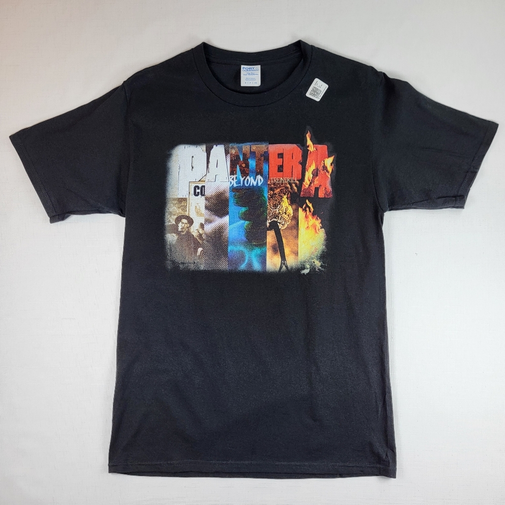 Pantera Collage Classic Black T-SHIRT Mens Size S Small Port & Company